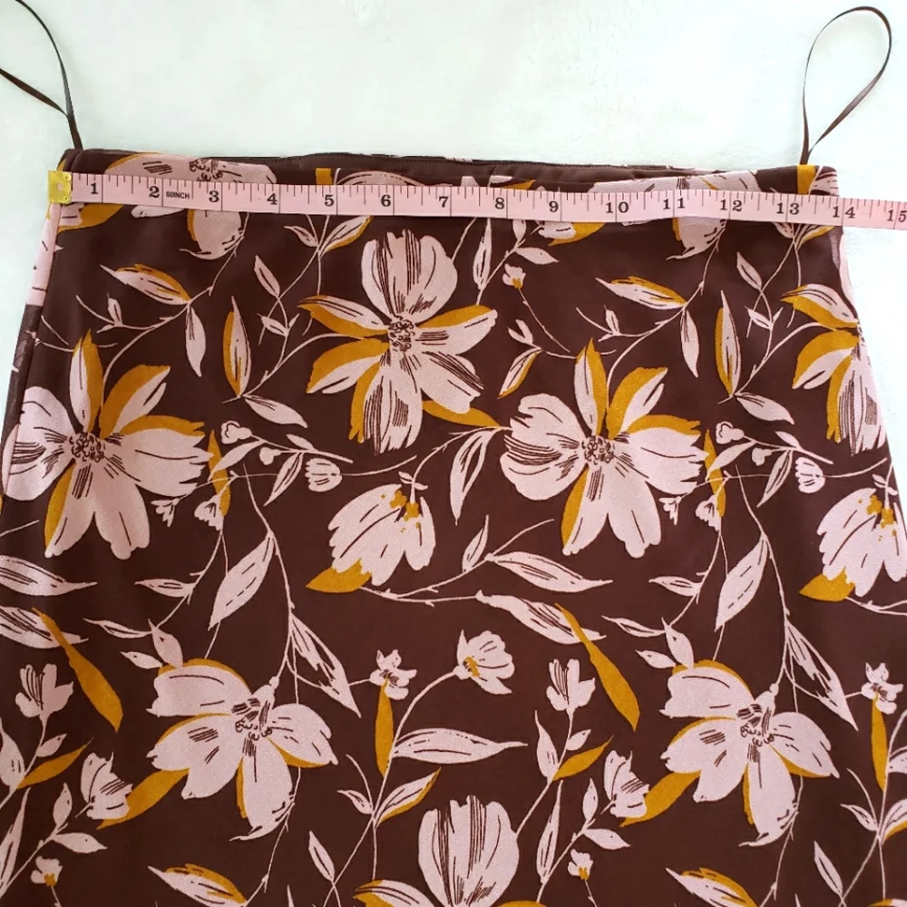 WAYF Floral-Patterned Chiffon Maxi Skirt--NWT--S - Picture 13 of 14
